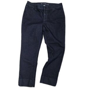 White House Black Market Darkest Crop Dress Jeans Size 6